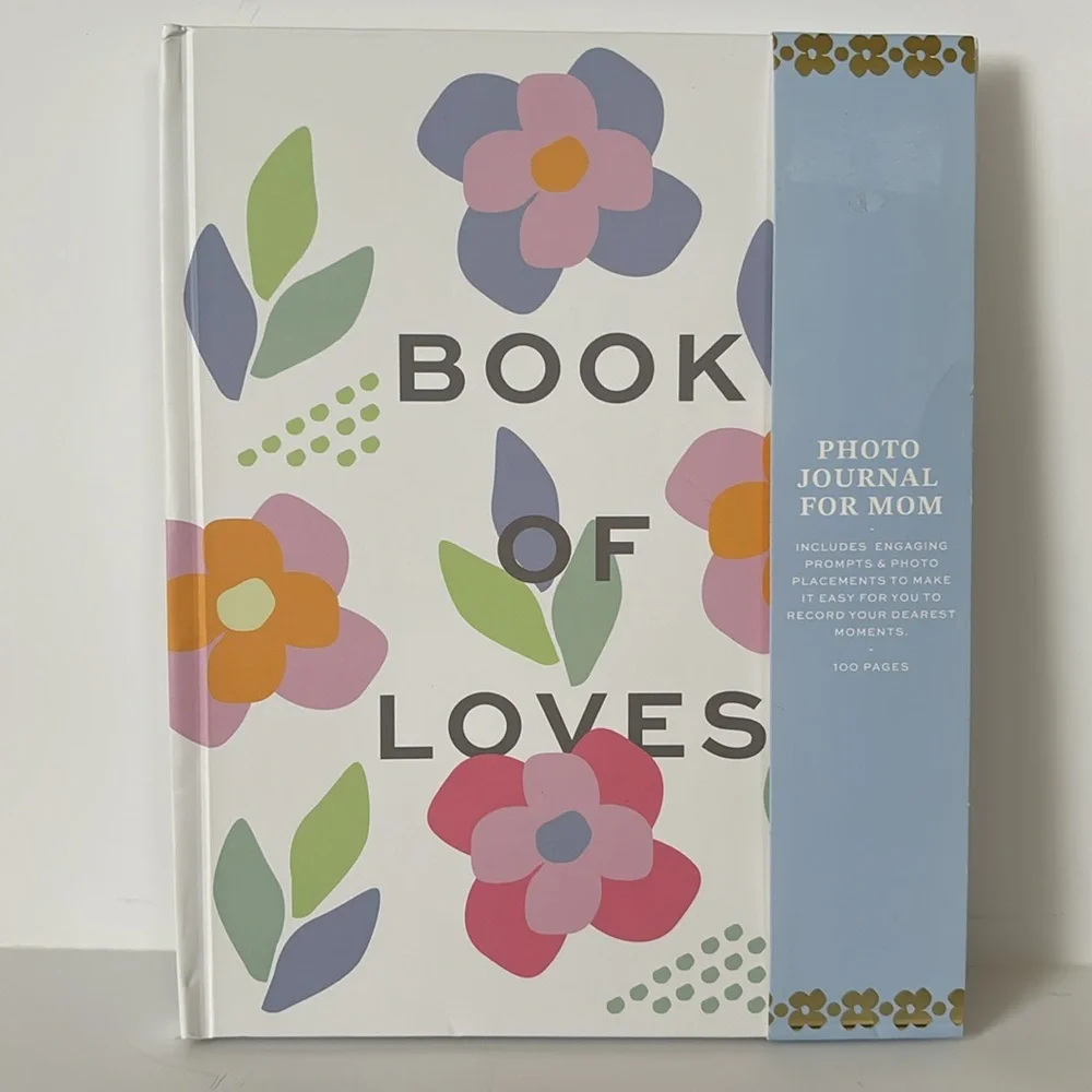 Love x June Hardcover Floral “Book of Loves” Photo Journal for Mom or Loved Ones